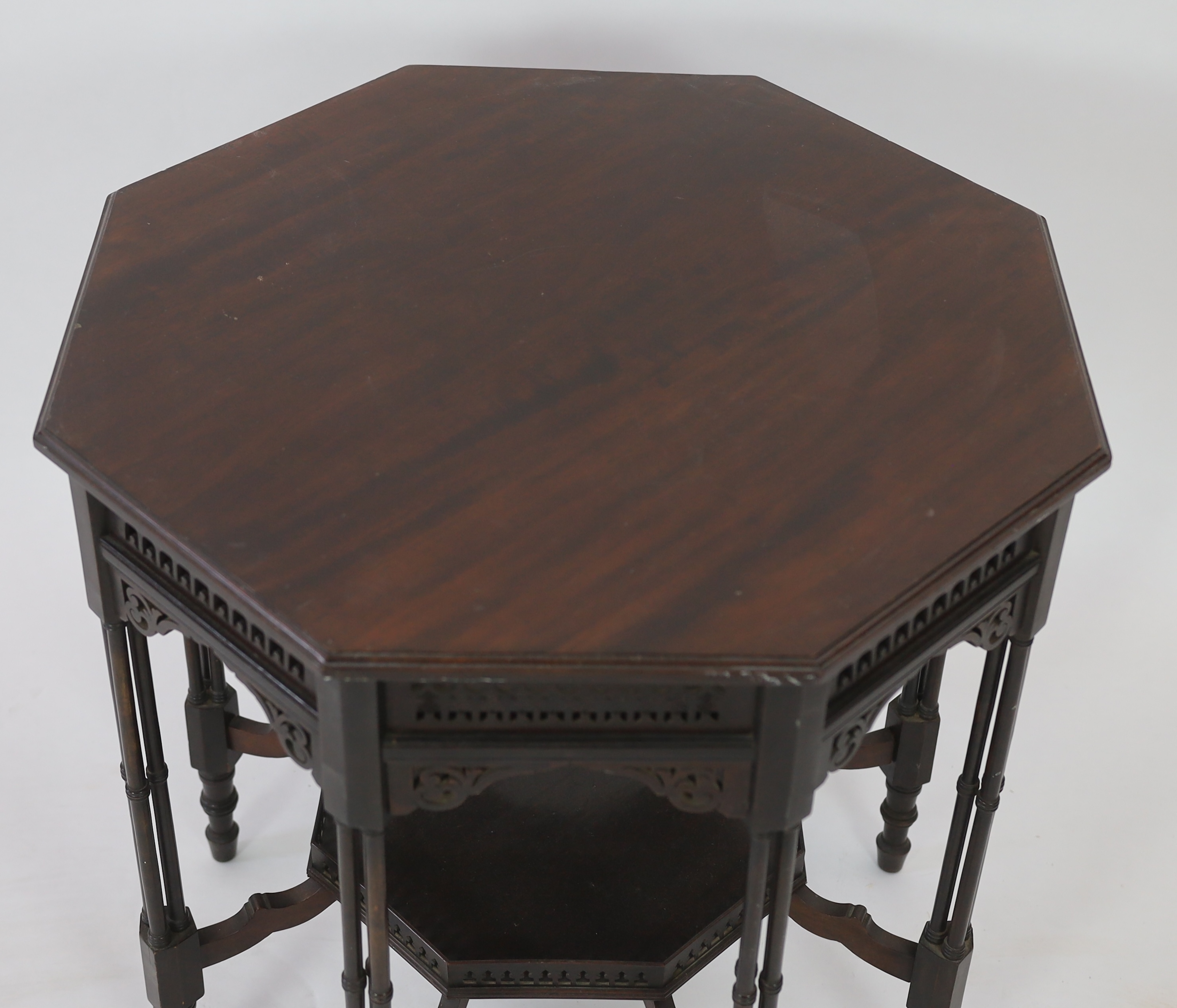 Royal Furniture: A late Victorian ebonised mahogany occasional table